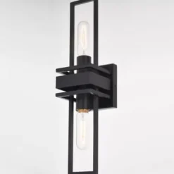 * Indoor Lighting|Flash Sale Patriot Lighting® Marquis Matte Black 2 Light Wall Light