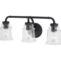 * Indoor Lighting|Flash Sale Patriot Lighting® Toledo Matte Black 3 Light Vanity Light