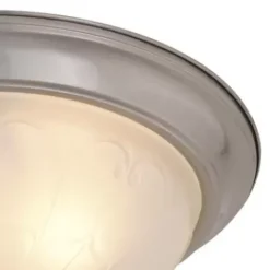 * Indoor Lighting|Flash Sale Patriot Lighting® Paula Satin Nickel 2-Light Flush Mount Ceiling Light – 2 Pack