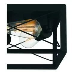 * Indoor Lighting|Flash Sale Patriot Lighting® Carah Matte Black 3-Light Flush Mount Ceiling Light