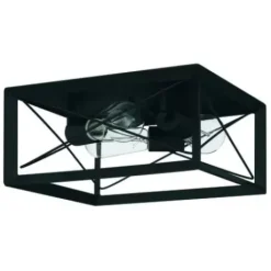 * Indoor Lighting|Flash Sale Patriot Lighting® Carah Matte Black 3-Light Flush Mount Ceiling Light