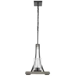 * Indoor Lighting|Flash Sale Patriot Lighting® Elegant Home Brooklyn Natural Iron & Distressed Faux Wood 3 Light Island Light