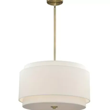 * Indoor Lighting|Flash Sale Patriot Lighting® Burnaby Matte Brass 4 Light Pendant