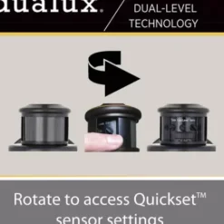 * Outdoor Lighting|Flash Sale Patriot Lighting® Dualux Black Motion Sensor Outdoor Security Wall Light