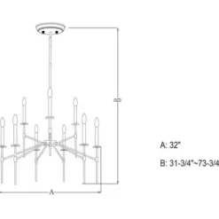 * Indoor Lighting|Flash Sale Patriot Lighting® Kedzie Polished Nickel 9 Light Chandelier