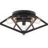 * Indoor Lighting|Hot Sale Patriot Lighting® Pyramus Matte Black 3-Light Flush Mount Ceiling Light