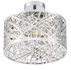 * Indoor Lighting|Hot Sale Patriot Lighting® Elegant Home Braylen Chrome 5-Light Semi-Flush Mount Ceiling Light