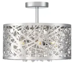 * Indoor Lighting|Hot Sale Patriot Lighting® Elegant Home Braylen Chrome 5-Light Semi-Flush Mount Ceiling Light