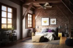 * Ceiling Fans|Hot Sale Patriot Lighting™ Miller Station 52″ Matte Black Industrial Indoor Led Ceiling Fan