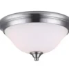 * Indoor Lighting|Hot Sale Patriot Lighting® Dee Brushed Nickel 2-Light Flush Mount Ceiling Light