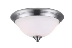 * Indoor Lighting|Hot Sale Patriot Lighting® Dee Brushed Nickel 2-Light Flush Mount Ceiling Light