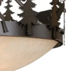 * Indoor Lighting|Hot Sale Patriot Lighting® Bryce Burnished Bronze 3-Light Pendant/Semi-Flush Mount Ceiling Light