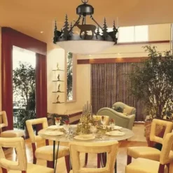 * Indoor Lighting|Hot Sale Patriot Lighting® Bryce Burnished Bronze 3-Light Pendant/Semi-Flush Mount Ceiling Light