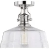 * Indoor Lighting|Hot Sale Patriot Lighting® Beloit Satin Nickel Semi-Flush Mount Ceiling Light
