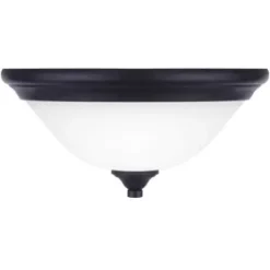 * Indoor Lighting|Hot Sale Patriot Lighting® Dee Rubbed Antique Bronze 2-Light Flush Mount Ceiling Light