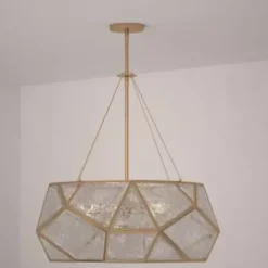 * Indoor Lighting|Hot Sale Patriot Lighting® Euclid Aged Brass 5 Light Pendant