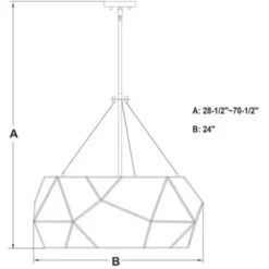 * Indoor Lighting|Hot Sale Patriot Lighting® Euclid Aged Brass 5 Light Pendant
