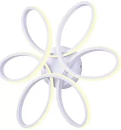 * Indoor Lighting|Hot Sale Patriot Lighting® Floralia White Integrated Led Flush Mount Ceiling Light