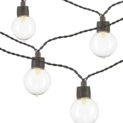 * Outdoor Lighting|New Patriot Lighting® 39′ 8″ 40-Light Clear Globe Led String Light