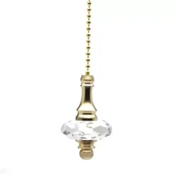 * Ceiling Fans|New Patriot Lighting® Brass With Clear Pull Chain