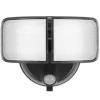 * Outdoor Lighting|New Patriot Lighting® Bronze Led Dual Head Motion Sensor Outdoor Security Flood Light