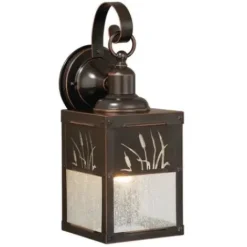 * Outdoor Lighting|New Patriot Lighting® Cattail Burnished Bronze Outdoor Wall Light