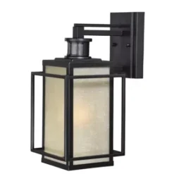 * Outdoor Lighting|New Patriot Lighting® Dualux® Hyde Park Espresso Bronze Outdoor Wall Light