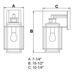 * Outdoor Lighting|New Patriot Lighting® Dualux® Hyde Park Espresso Bronze Outdoor Wall Light