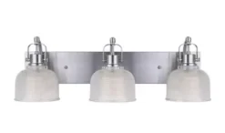 * Indoor Lighting|New Patriot Lighting® Dynasty Brushed Nickel 3-Light Vanity Light