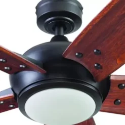 * Ceiling Fans|New Patriot Lighting® Elegant Home Hubbard 62″ Bronze Indoor Led Ceiling Fan