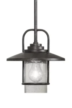 * Indoor Lighting|New Patriot Lighting® Elegant Home Miner Bronze 1-Light Mini Pendant