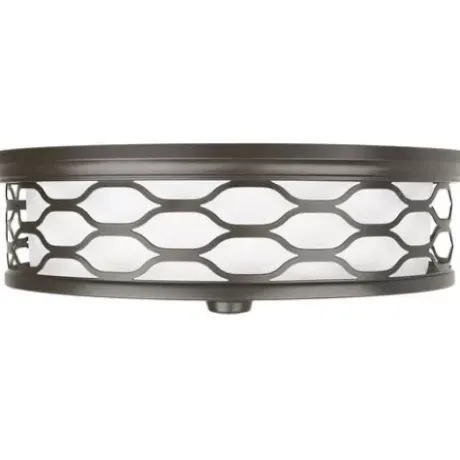 * Indoor Lighting|New Patriot Lighting® Haven Bronze Integrated Led Flush Mount Ceiling Light