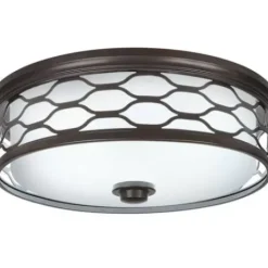 * Indoor Lighting|New Patriot Lighting® Haven Bronze Integrated Led Flush Mount Ceiling Light
