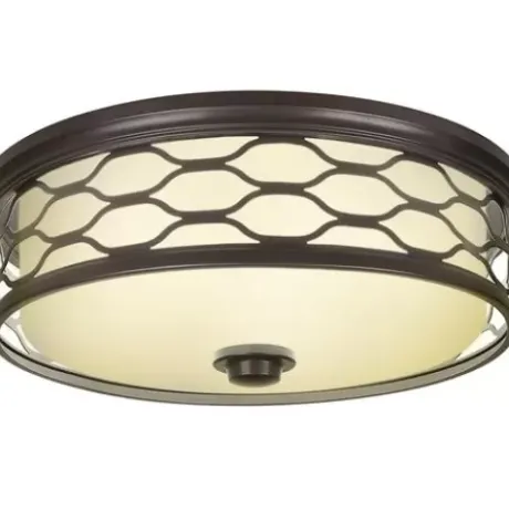 * Indoor Lighting|New Patriot Lighting® Haven Bronze Integrated Led Flush Mount Ceiling Light