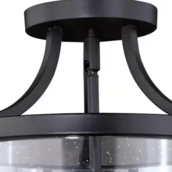 * Indoor Lighting|New Patriot Lighting® Holbrook Noble Bronze Semi-Flush Mount Ceiling Light