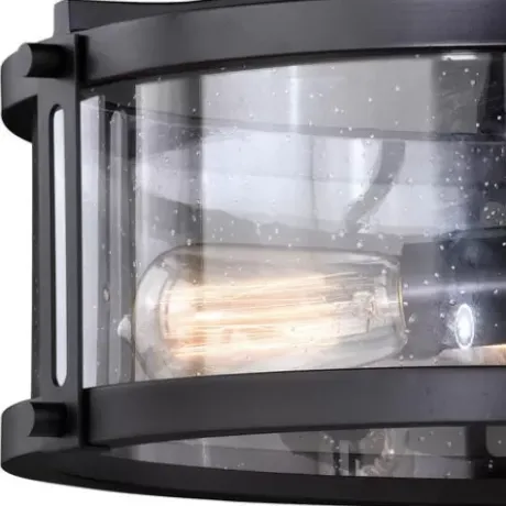 * Indoor Lighting|New Patriot Lighting® Holbrook Noble Bronze Semi-Flush Mount Ceiling Light