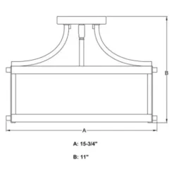 * Indoor Lighting|New Patriot Lighting® Holbrook Noble Bronze Semi-Flush Mount Ceiling Light