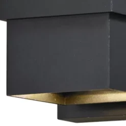 * Outdoor Lighting|New Patriot Lighting® Lavage Textured Black Led Outdoor Wall Light
