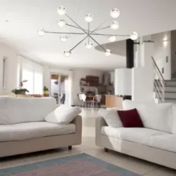 * Indoor Lighting|New Patriot Lighting® Lazio Chrome Integrated Led Chandelier