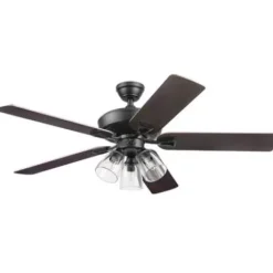 * Ceiling Fans|New Patriot Lighting™ Madeline 52″ Matte Black Indoor Led Ceiling Fan
