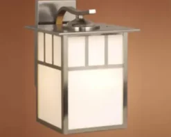 * Outdoor Lighting|New Patriot Lighting® Mission Stainless Steel Outdoor Wall Light