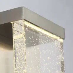 * Outdoor Lighting|New Patriot Lighting® Paradiso Satin Nickel Integrated Led Outdoor Wall Light