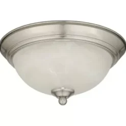 * Indoor Lighting|New Patriot Lighting® Payton Satin Nickel Integrated Led Flush Mount Ceiling Light – 2 Pack