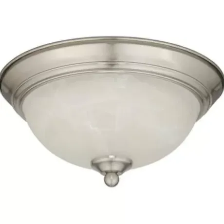 * Indoor Lighting|New Patriot Lighting® Payton Satin Nickel Integrated Led Flush Mount Ceiling Light – 2 Pack