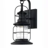 * Outdoor Lighting|New Patriot Lighting® Sawyer Black Outdoor Wall Light
