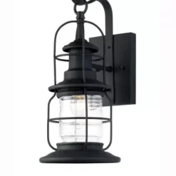 * Outdoor Lighting|New Patriot Lighting® Sawyer Black Outdoor Wall Light