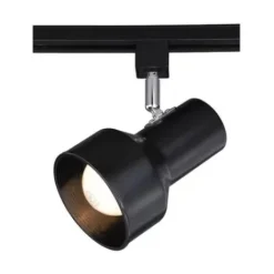 * Indoor Lighting|New Patriot Lighting® Step Cylinder 1-Light Black Track Lighting Head