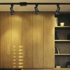 * Indoor Lighting|New Patriot Lighting® Step Cylinder 1-Light Black Track Lighting Head