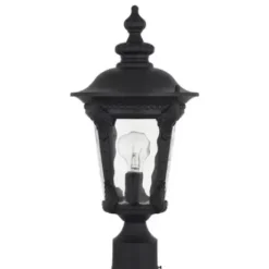 * Outdoor Lighting|New Patriot Lighting® Tomek Black Outdoor Post Light