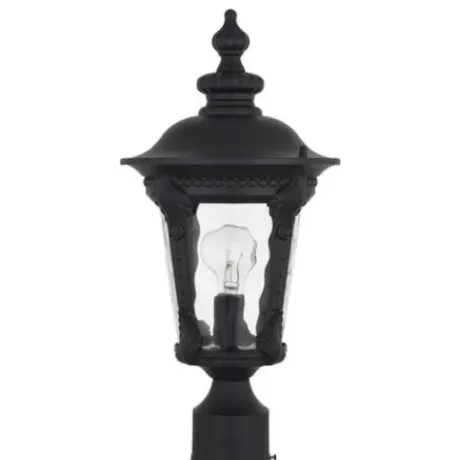 * Outdoor Lighting|New Patriot Lighting® Tomek Black Outdoor Post Light